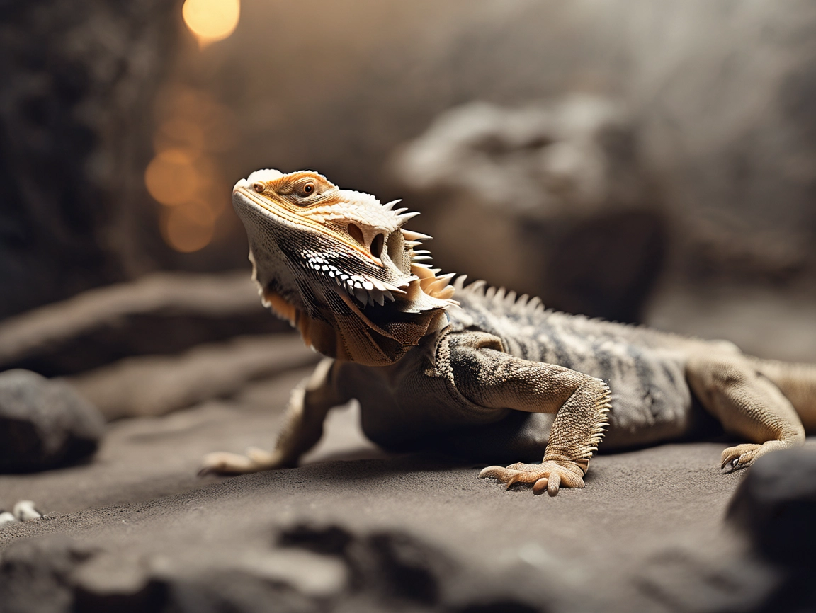 why is my bearded dragons Black tail